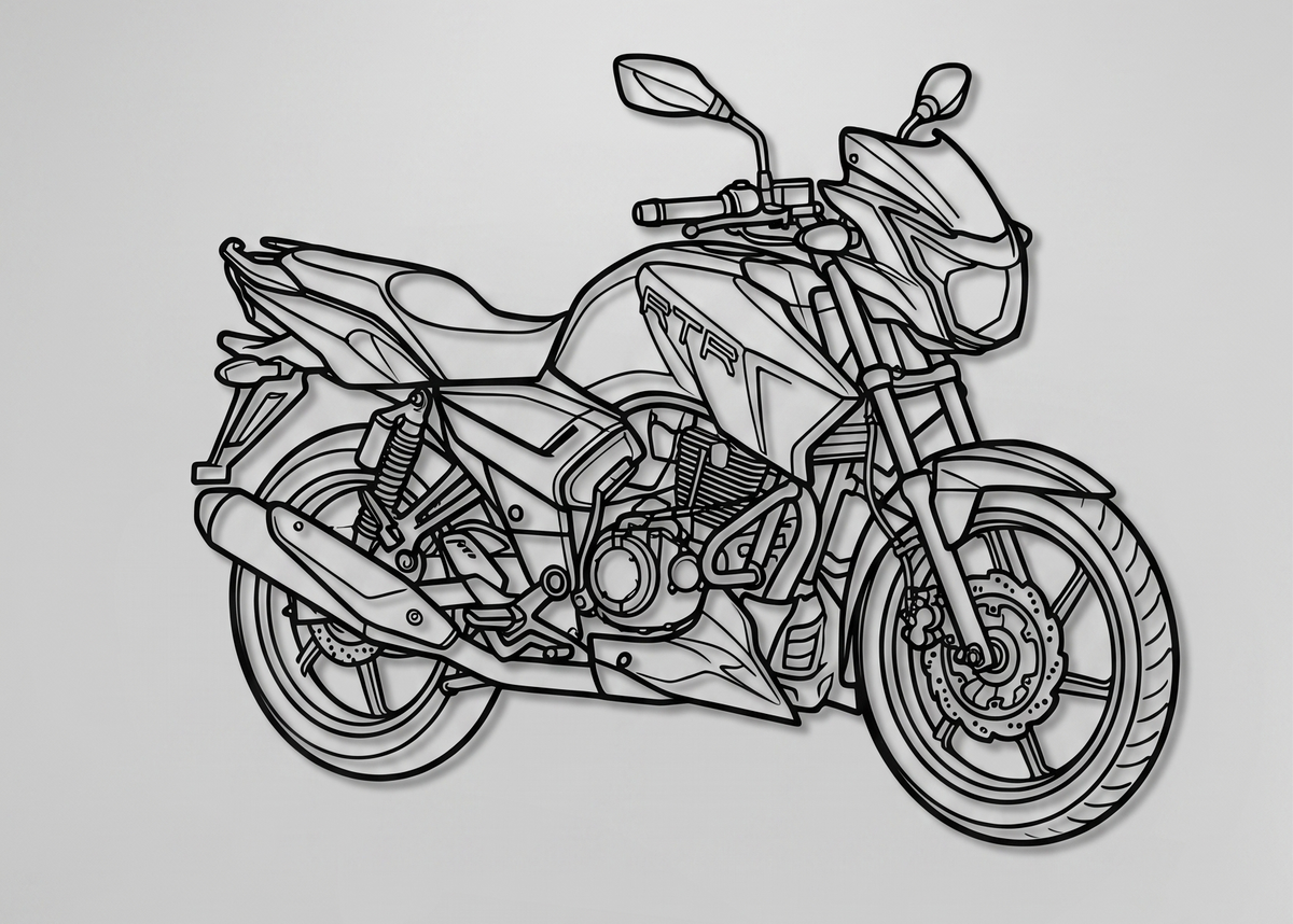 Apache RTR 180  3/4 VIEW
