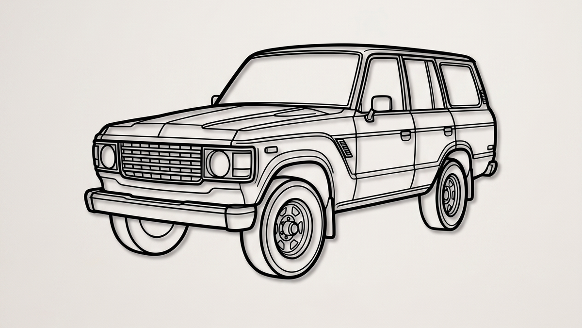 Toyota Land Cruiser J80 3/4 VIEW