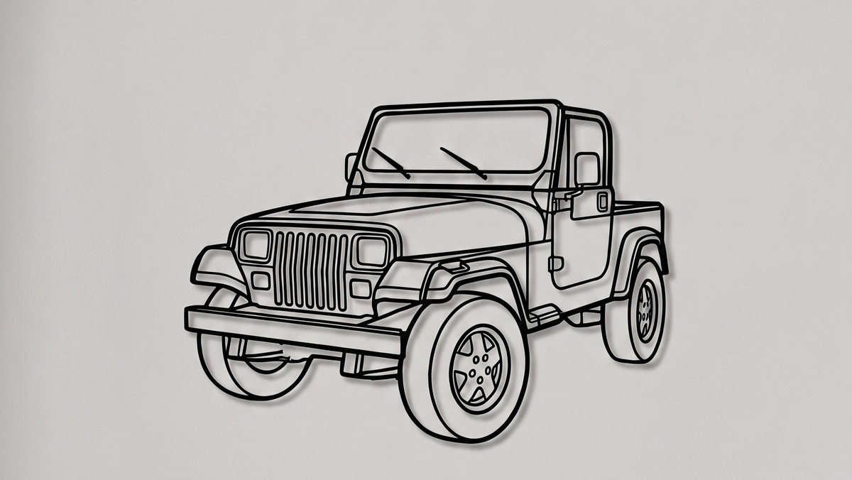 Jeep Wrangler YJ 3/4 VIEW