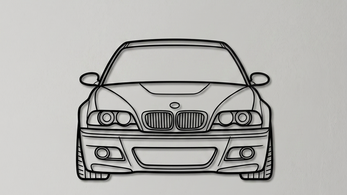 BMW 3 Series E46 FRONT VIEW
