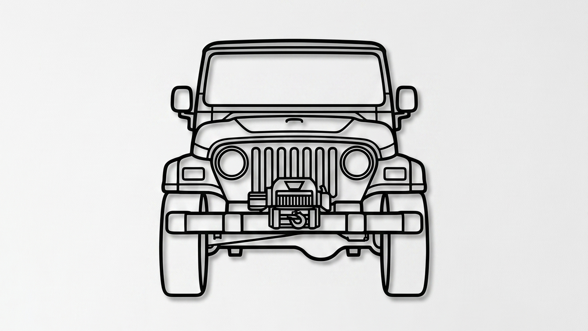 Jeep Wrangler TJ FRONT VIEW
