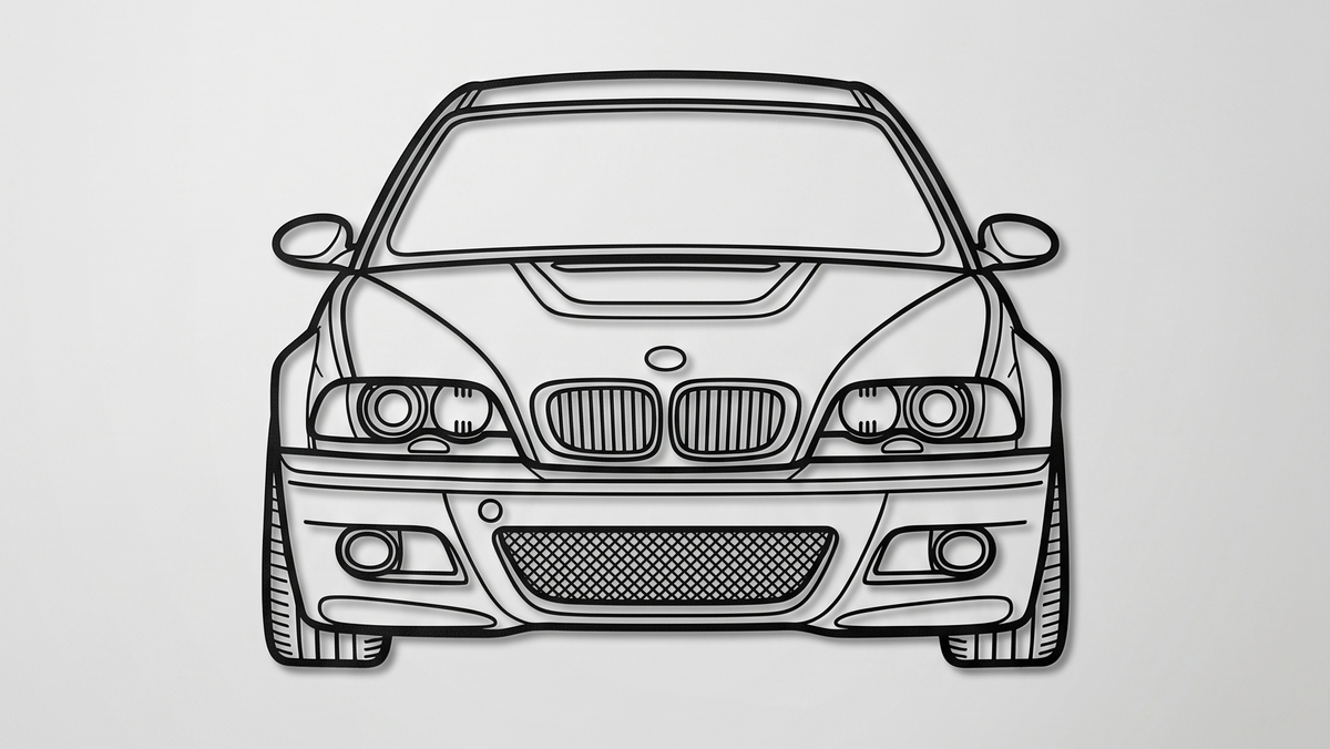 BMW M3 E46 FRONT VIEW