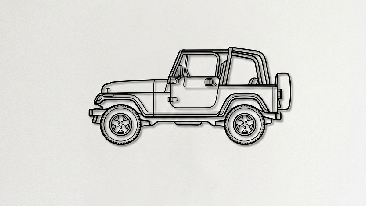 Jeep Wrangler YJ SIDE VIEW